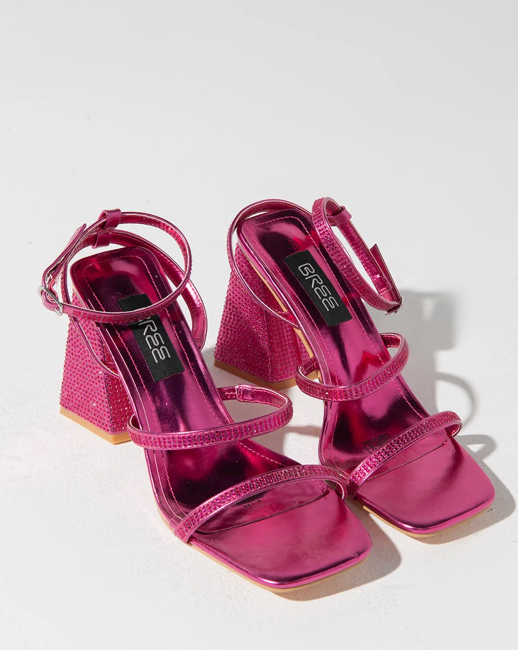 Strass Ankle Strap - Sandals - Pink