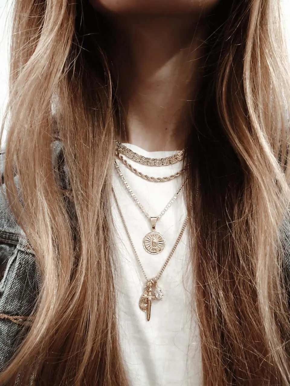 The Virgin Mary Medallion Necklace