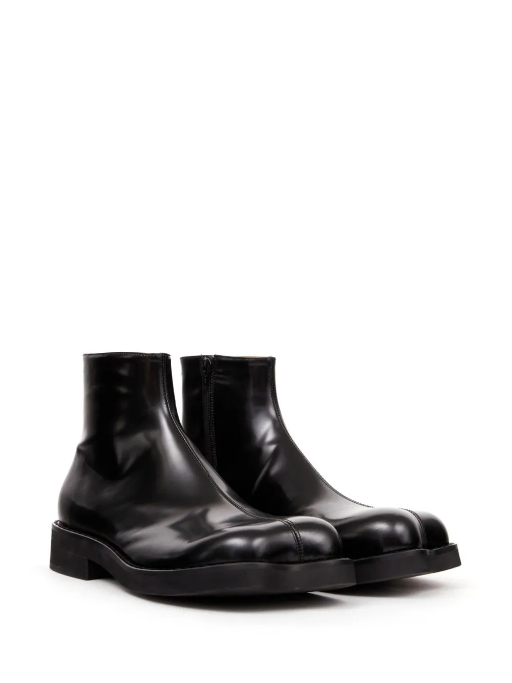 Trunk Leather Ankle Boots