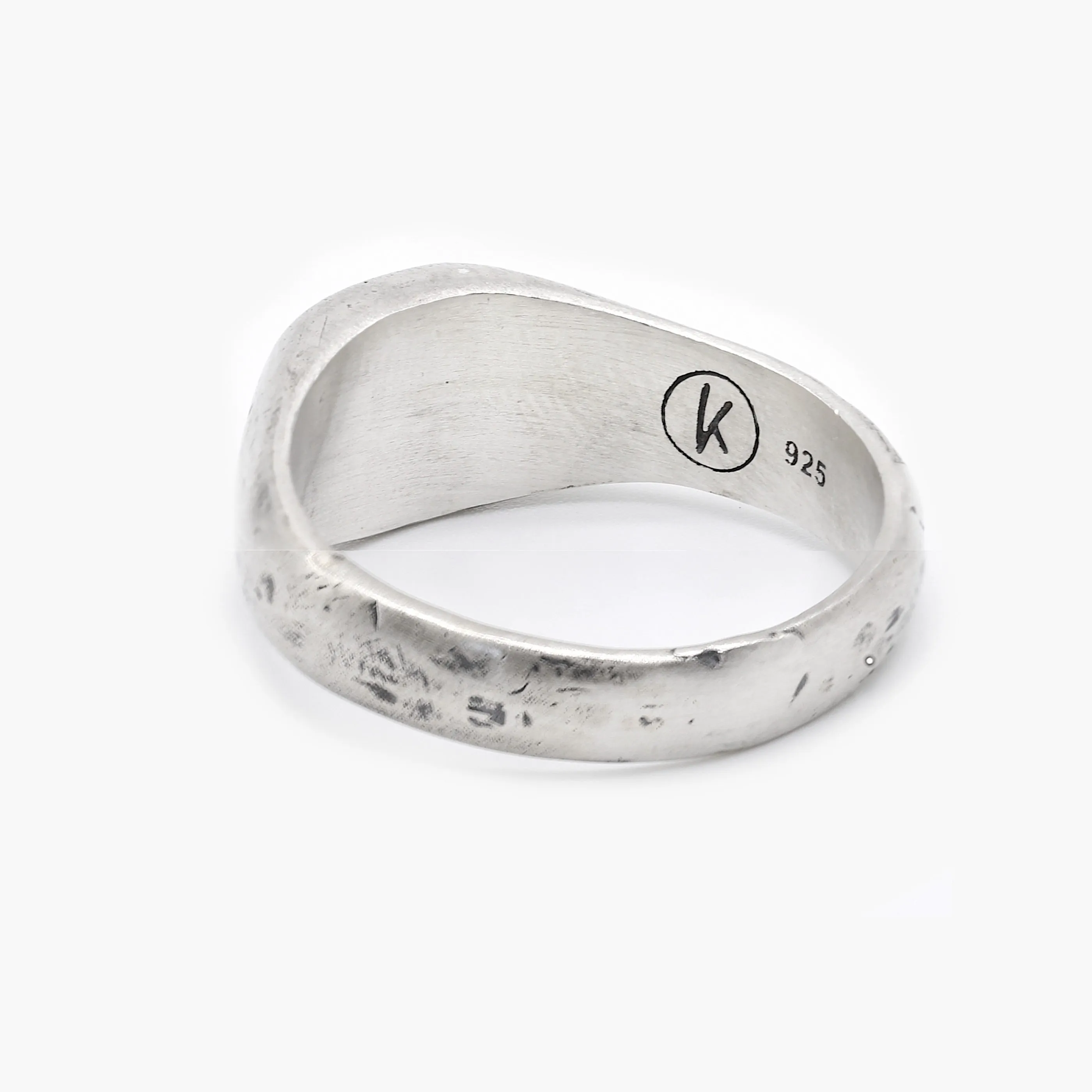 Virgin Mary Sterling Silver Signet Ring
