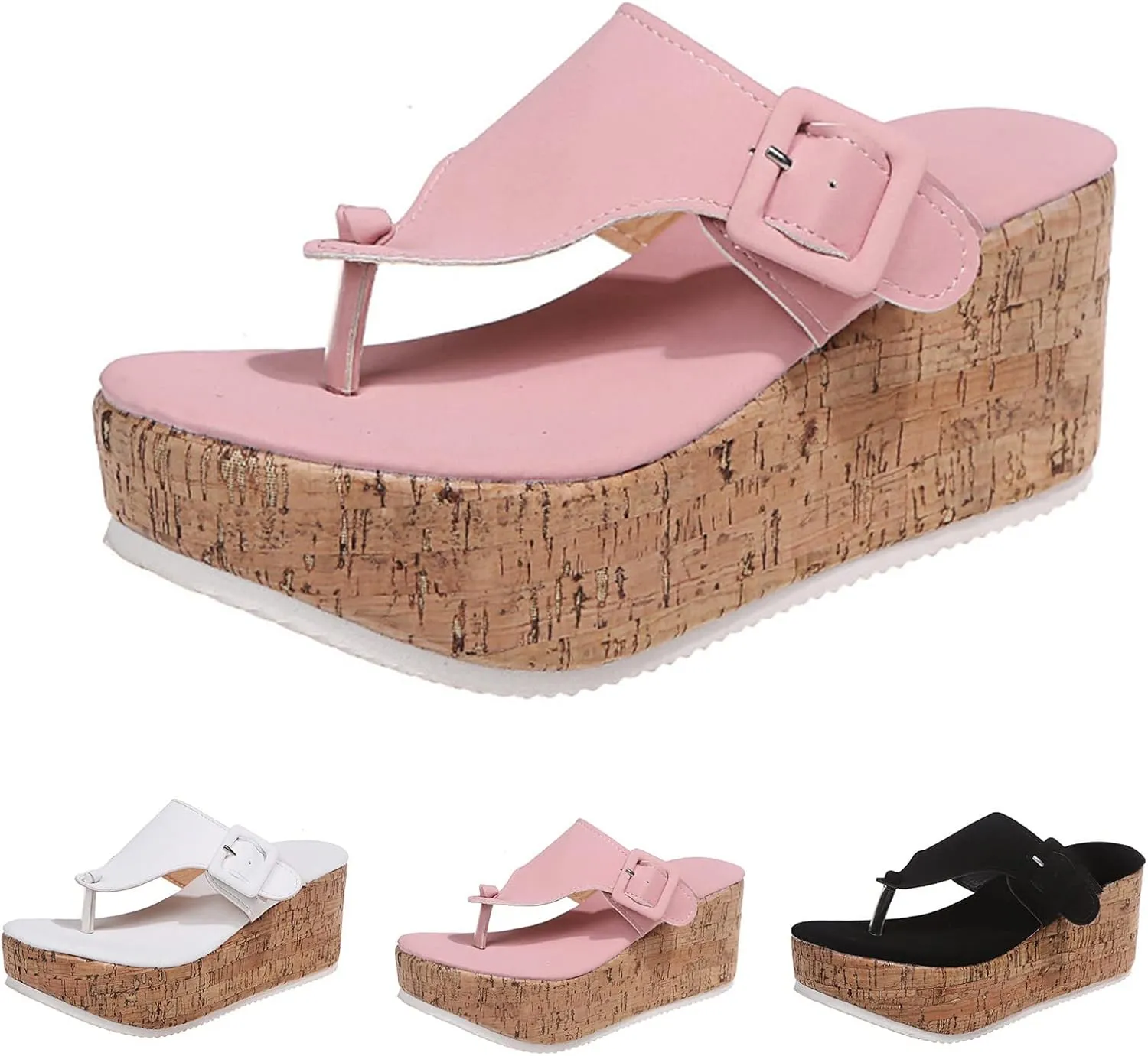 Yanzhenglip 2025 New Platform Sandals with Ankle Strap Open Toe Wedge Sandals for Women Wedge Sandals Platform Wedge Sandal Open Toe Sandals Dressy Summer Shoes